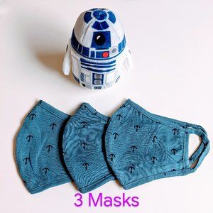 Set 3 Antibacterial Cotton Masks, anchor design